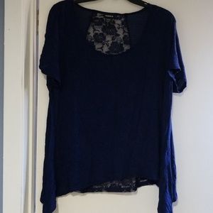 Torrid Blue Floral Top